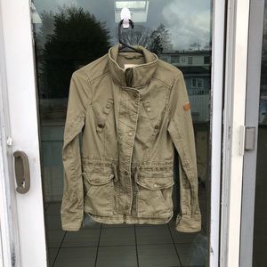 Hollister Camo Green Cargo/Utility Jacket. Excellent Condition.